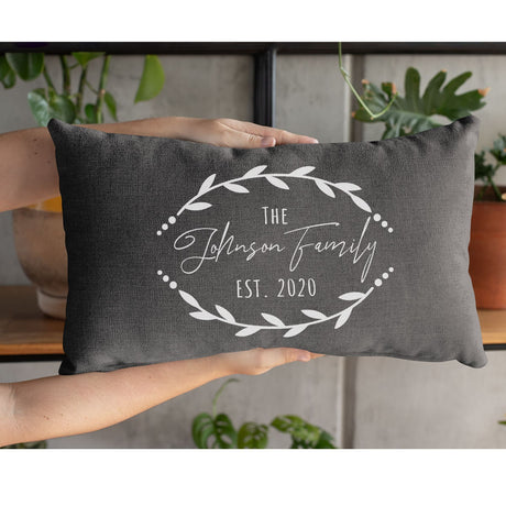 Personalize Family Pillow, Last Name Pillow, Family Pillow Cover, Family Members Pillow, Name Pillow Covers, Name Kissen, Name Pillowcase - Arria Home