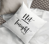 Funny Sex Pillow, Funny Couple Pillow, Funny Husband Pillow, Not Tonight Pillow, Tonight Pillow, Funny Pillow, Funny Husband Gift - Arria Home