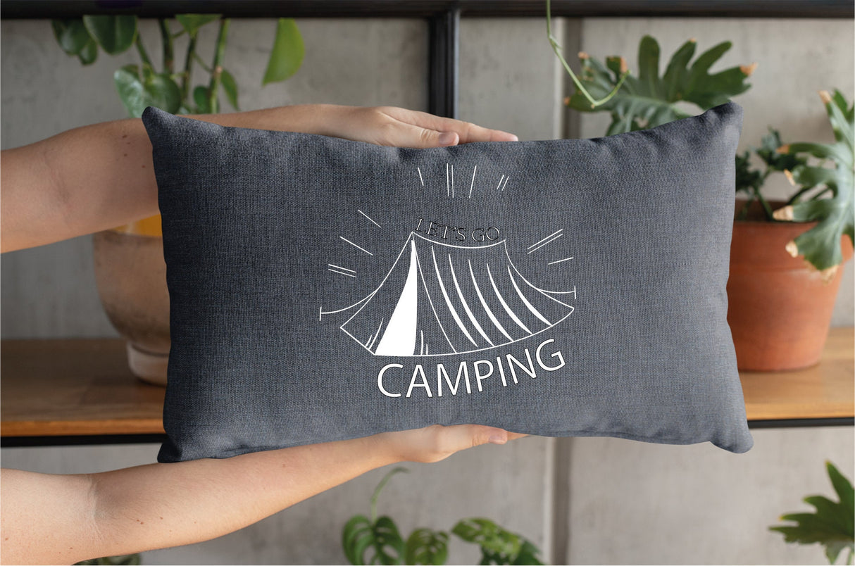 Custom Camping Pillow, Camper Throw Pillow Cover, Camping Throw Pillow, Travel Pillow, Camper Gift Pillowcase, Happy Camper, Camping Cushion - Arria Home