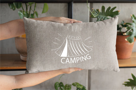 Custom Camping Pillow, Camper Throw Pillow Cover, Camping Throw Pillow, Travel Pillow, Camper Gift Pillowcase, Happy Camper, Camping Cushion - Arria Home