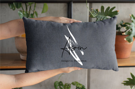 Logo Pillow, Custom Logo Pillow, Office Decor Pillow, Company Pillow, Personalize Pillow Covers, Custom Pillows, Company Logo Pillow - Arria Home