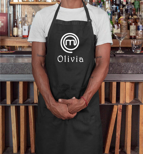 Masterchef Apron, Personalized Apron, Custom Apron, Chef Apron, Apron for Man, Apron, Customized Apron, Chef Gift, Personalized Gift - Arria Home