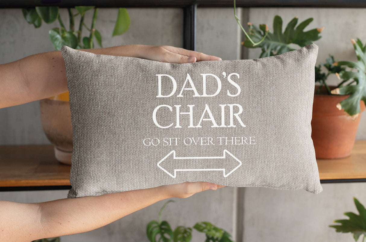 Funny Dad Pillow, Funny Husband Pillow, Fathers Day Gift, Funny Dad Gift, Dads Chair Pillow, Dad Pillow Case, Personalize Dad Pillow - Arria Home