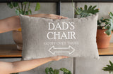 Dads Chair Pillow, Custom Throw Pillow, Funny Dad Pillow, Funny Husband Pillow, Funny Dad Gift, Dad Pillow Case, Personalize Dad Pillow - Arria Home