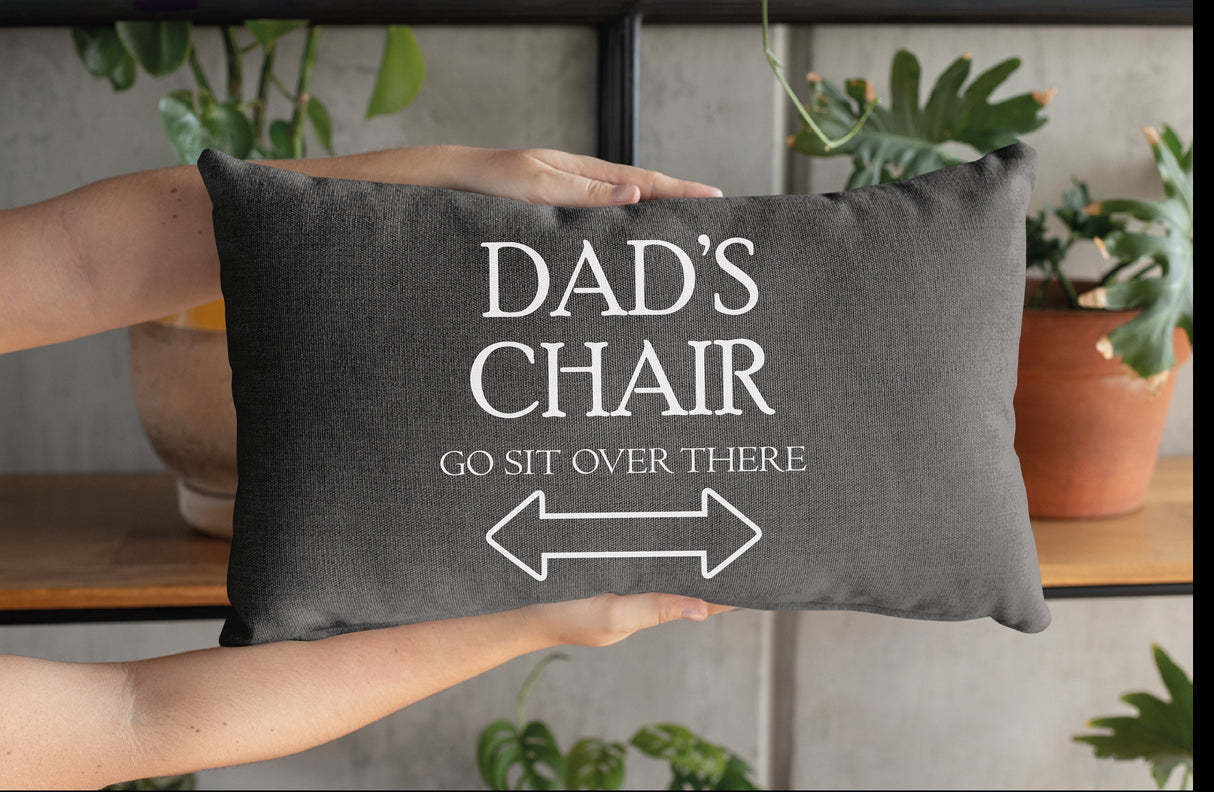 Funny Dad Pillow, Funny Husband Pillow, Fathers Day Gift, Funny Dad Gift, Dads Chair Pillow, Dad Pillow Case, Personalize Dad Pillow - Arria Home