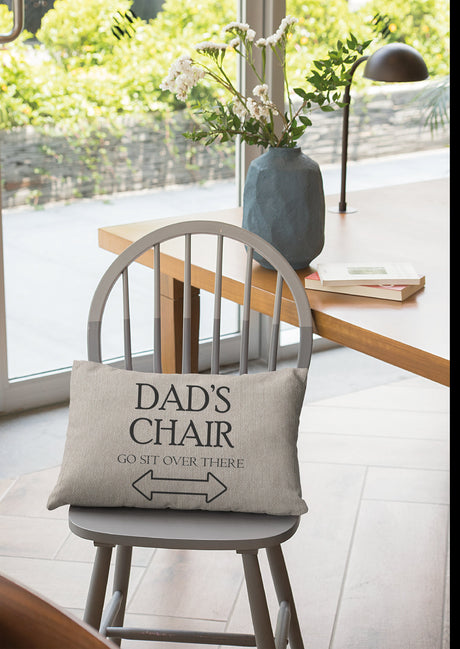 Funny Dad Pillow, Funny Husband Pillow, Fathers Day Gift, Funny Dad Gift, Dads Chair Pillow, Dad Pillow Case, Personalize Dad Pillow - Arria Home