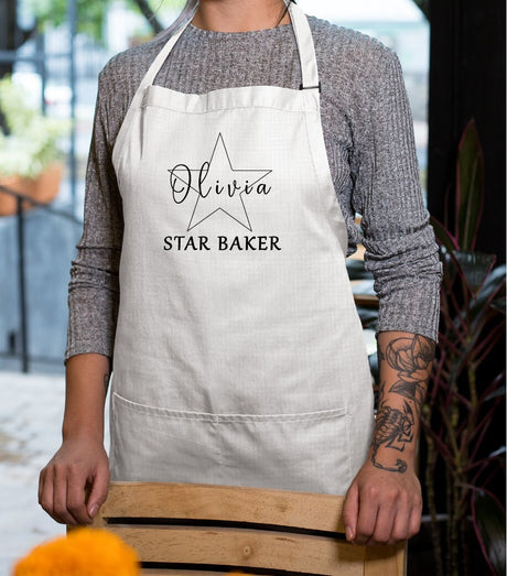 Baking Apron, Customized Apron, Apron for Man, Personalized Apron, Chef Apron, Custom Apron, Mothers Day Gift, Personalized Gift, Chef Gift - Arria Home