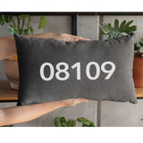 Zip Code Pillow, Personalize Zip Code Pillow, Housewarming Pillow, Zip Code Pillow Cover, Housewarming Gift, Area Code Pillow, New Home Gift - Arria Home