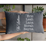 Personalize Family Name Pillow, Family Name Pillow, Family Pillow Covers, Housewarming Gifts, Custom Family Names Pillow, New Home Pillow - Arria Home