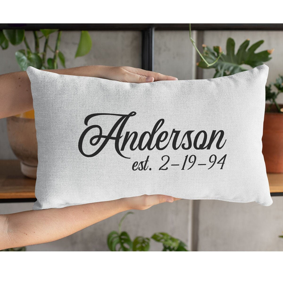 Last Name Pillow, Personalize Family Pillow, Housewarming Gift, Custom Family Pillow, Family Pillow Covers, New Home Gift - Arria Home