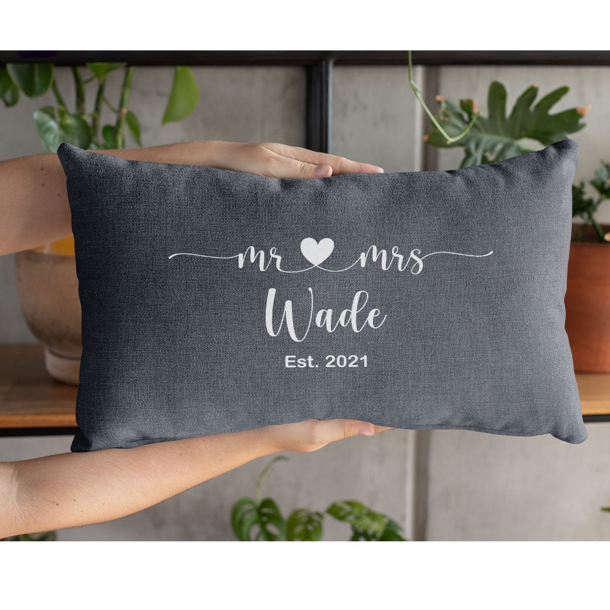 Mr And Mrs Pillow, Mr And Mrs Pillow Case, Personalize Cushion, Personalized Pillow, Wedding Gift, New Home Gift, Couple Pillow - Arria Home