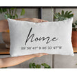 Home Pillow, Coordinate Pillow Covers, New Home Gift, First Home Pillow, Home Coordinates Pillow, Housewarming Gift, Personalize Pillow Case - Arria Home