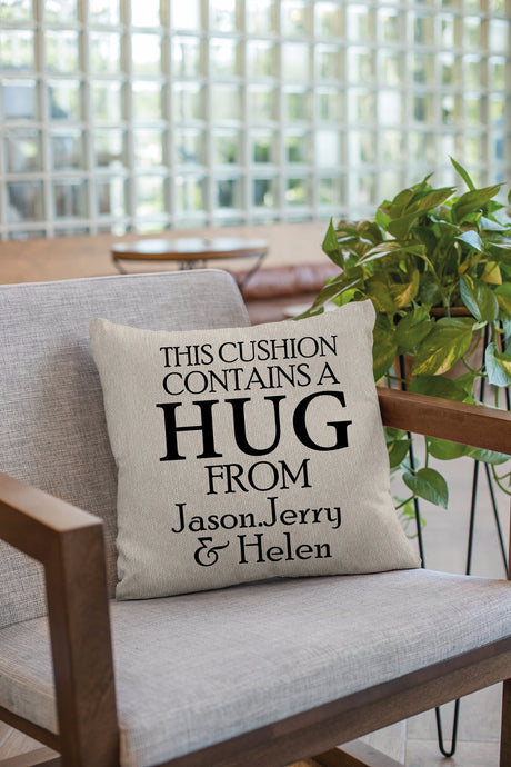 Personalize Hug Pillow, Custom Throw Pillow, Hug Throw Pillow, Grandpa Pillow Cover, Grandparent Pillowcase, Gifts From Grandkids - Arria Home