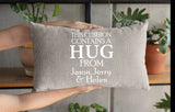 Personalize Hug Pillow, Grandpa Pillow Cover, Custom Name Throw Pillow Cover, Grandparent Pillowcase, Gifts From Grandkids, Fathers Day Gift - Arria Home