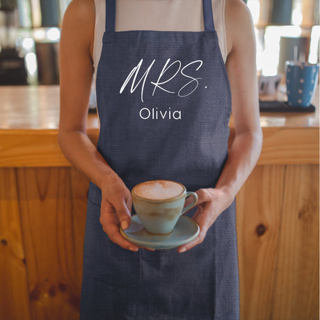 Custom Apron, Mr. and Mrs.Apron, Personalized Apron, Personalised Apron, Apron for Man, Apron, Customized Apron, Personalized Gift - Arria Home