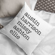 Personalize Names Pillow, Grandparents Names Pillow Cover, Nana Throw Pillow, Names Cushion, Names Lumbar Pillow, Grandkids Names Pillowcase - Arria Home