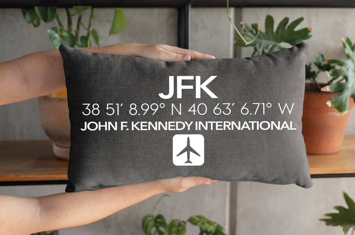 Airport Custom Pillow, Airport Location Throw Pillow, Airport Code Pillow, Aviation Pillow Cover, Personalized Aviation Gifts, Pilot Gift - Arria Home