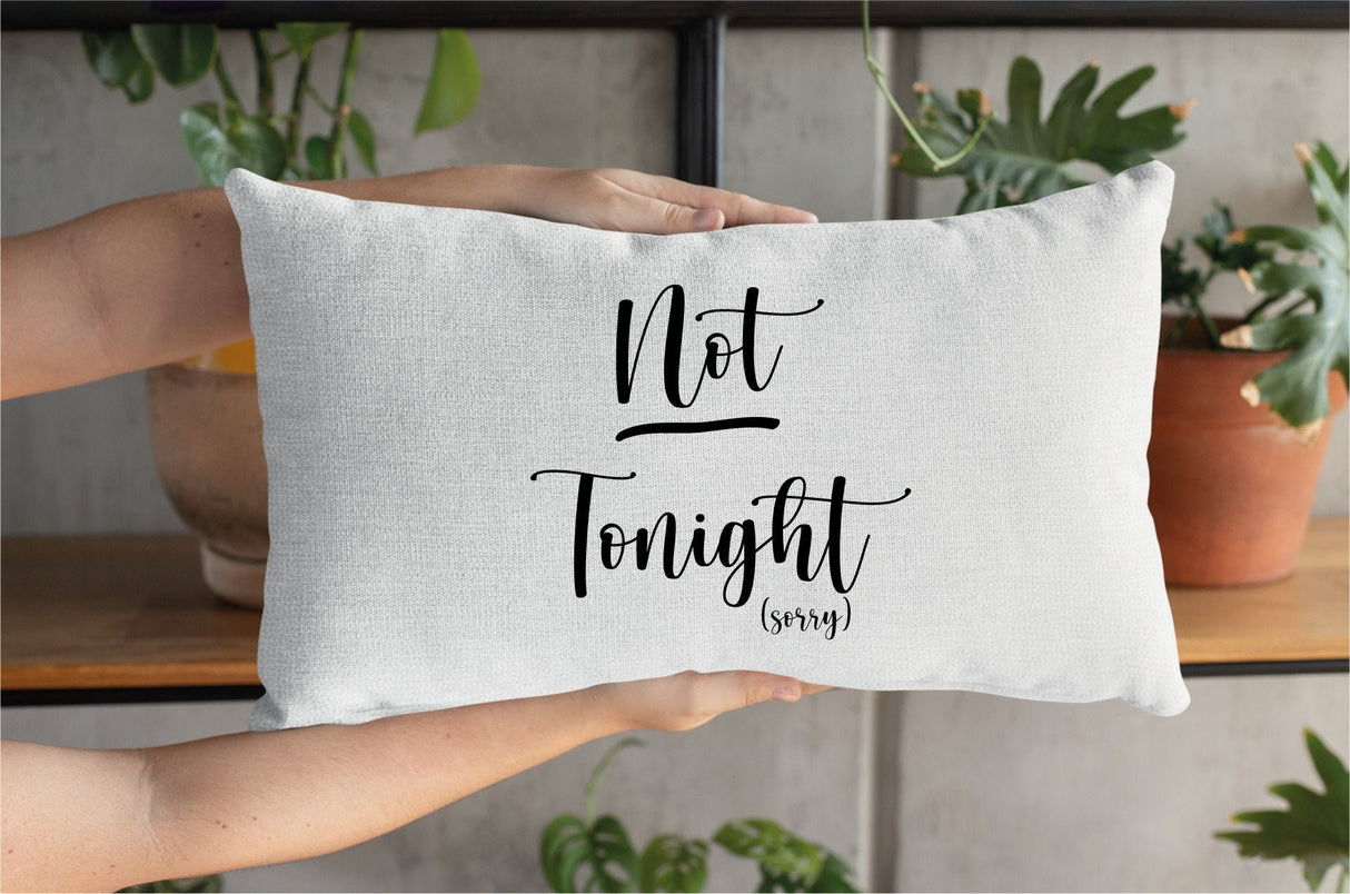 Funny Sex Pillow, Funny Couple Pillow, Funny Husband Pillow, Not Tonight Pillow, Tonight Pillow, Funny Pillow, Funny Husband Gift - Arria Home