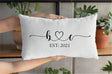 Personalize Pillow, Anniversary Pillow, Wedding Gift, Couple Pillow Cover, New Wedding Pillow, Newlywed Pillow, Couple Name Pillow - Arria Home