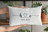 Anniversary Gift, Wedding Gift, Custom Throw Pillow, Personalize Pillow, Couple Pillow Cover, Newlywed Pillow, Couple Name Pillow - Arria Home