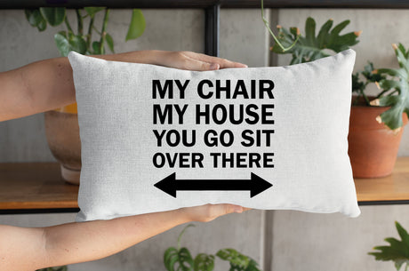 Funny Husband Pillow, Funny Dad Pillow, My Chair Pillow, Fathers Day Pillow, Grandpa Pillow, Gift For Husband, Custom Dad Pillow, Dad Gifts - Arria Home