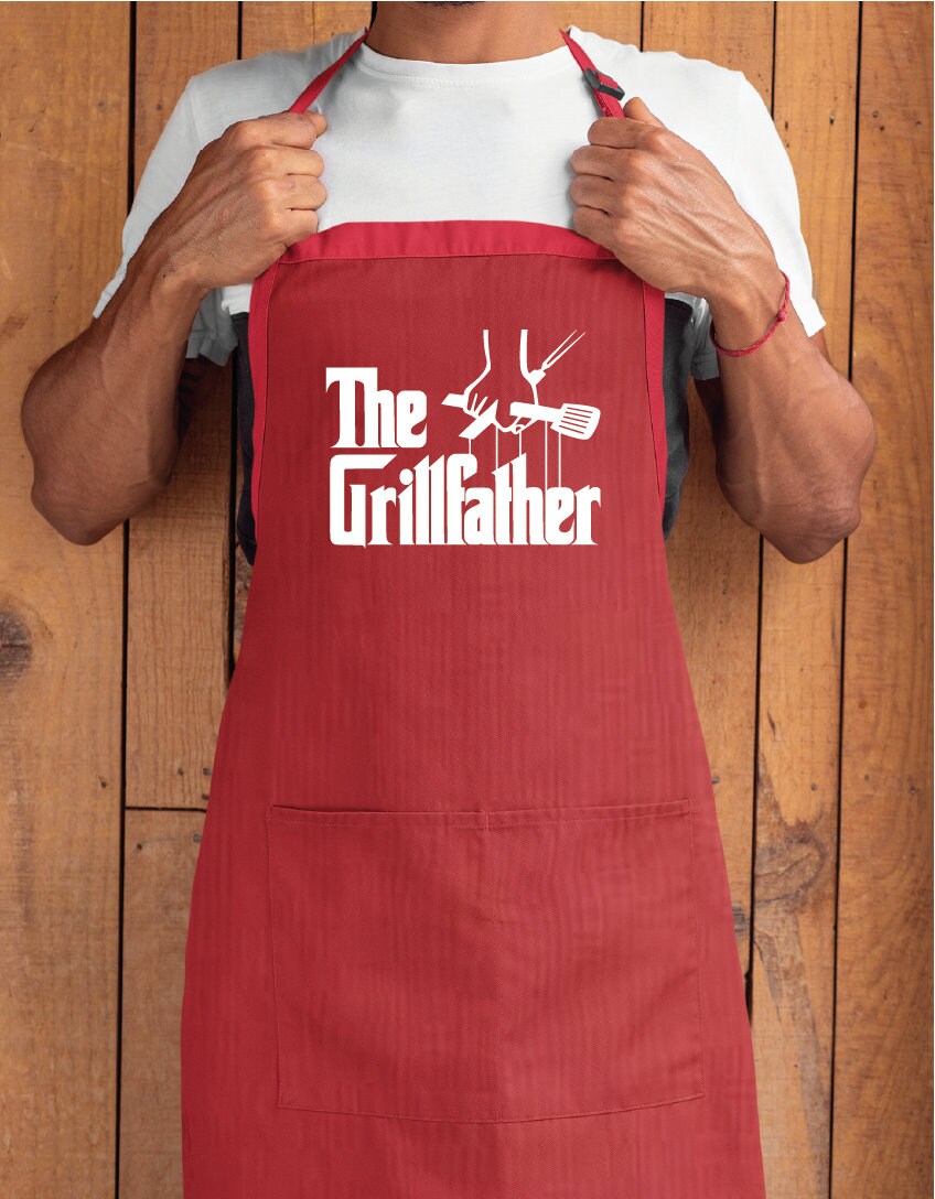 Grillfather Apron For Men, Custom Apron, Personalized Apron, Gift for Dad, Customized Apron, Chef Gift, Personalized Gift, Father's Day - Arria Home