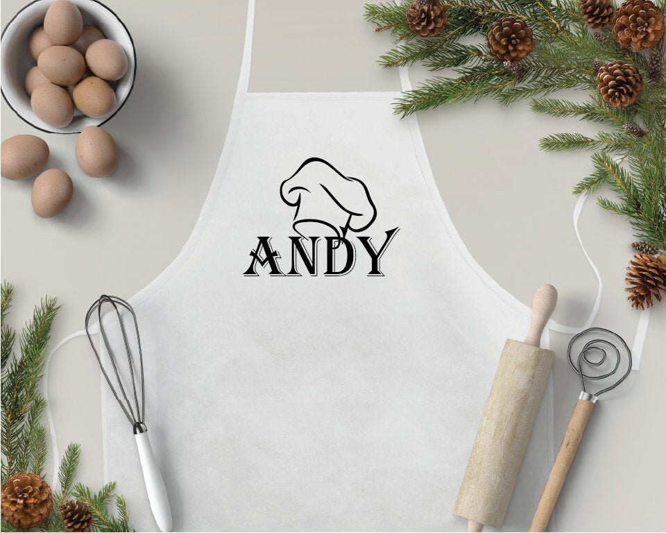 Chef Apron, Personalize Apron, Apron, Mother's Day Apron, Custom Apron, Customized Apron, Father's Day Gift, Personalized Gift, Chef Gift - Arria Home