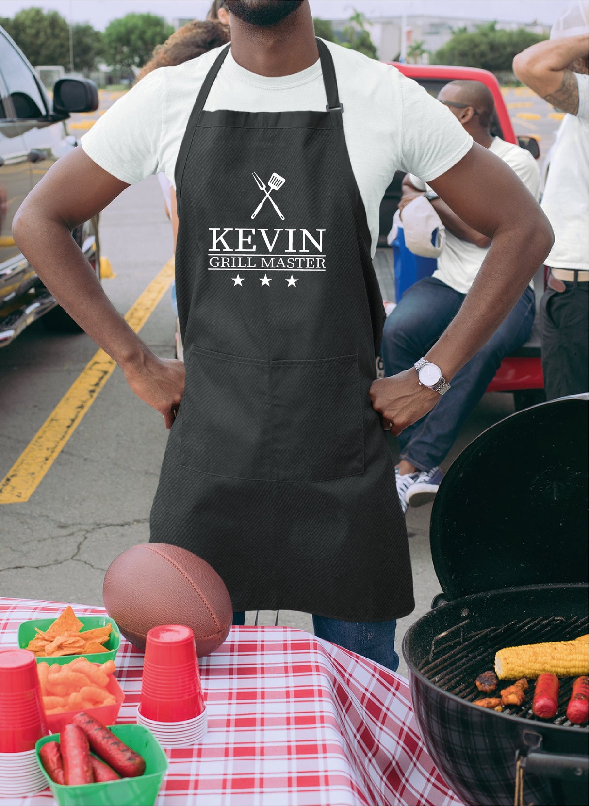 Personalized Apron, Apron For Men, Grill Father Apron, Grill BBQ Cooking Apron, BBQ Dad Apron, Barbecue Apron, Fathers Day Apron, Dad Gift - Arria Home