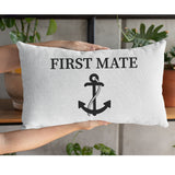 Boating Pillow, Sailing Pillow, Nautical Pillowi Boating Couple Pillow, Couple Pillow Cases, Nautical Gifts, Captain First Mate Pillow - Arria Home