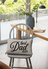 Dad Personalize Pillow Cover, Custom Dad Throw Pillow Cover, Fathers Day Cushion, Kids Name Pillowcase, Personalize Dad Gift, Daddy Pillow - Arria Home