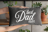 Dad Personalize Pillow Cover, Custom Dad Throw Pillow Cover, Fathers Day Cushion, Kids Name Pillowcase, Personalize Dad Gift, Daddy Pillow - Arria Home