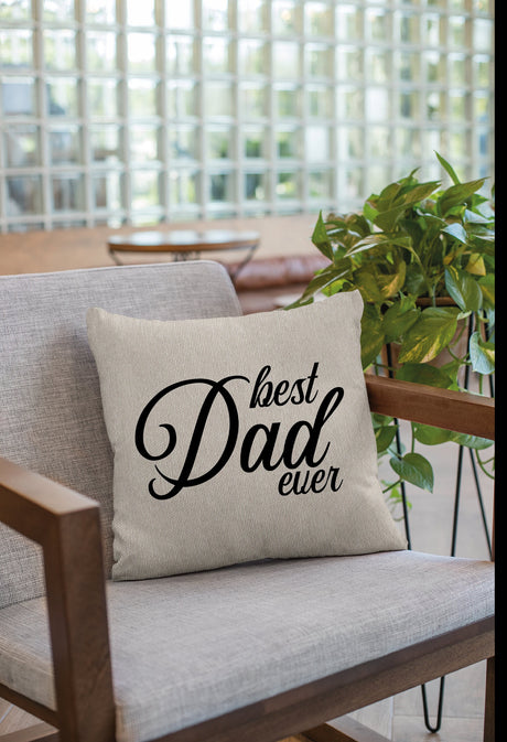 Dad Personalize Pillow Cover, Custom Dad Throw Pillow Cover, Fathers Day Cushion, Kids Name Pillowcase, Personalize Dad Gift, Daddy Pillow - Arria Home