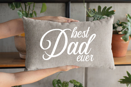 Dad Personalize Pillow Cover, Custom Dad Throw Pillow Cover, Fathers Day Cushion, Kids Name Pillowcase, Personalize Dad Gift, Daddy Pillow - Arria Home