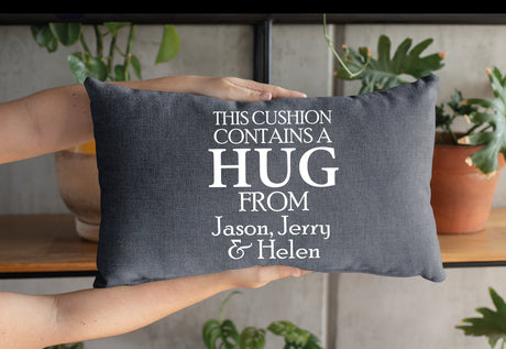 Personalize Hug Pillow, Custom Throw Pillow, Hug Throw Pillow, Grandpa Pillow Cover, Grandparent Pillowcase, Gifts From Grandkids - Arria Home