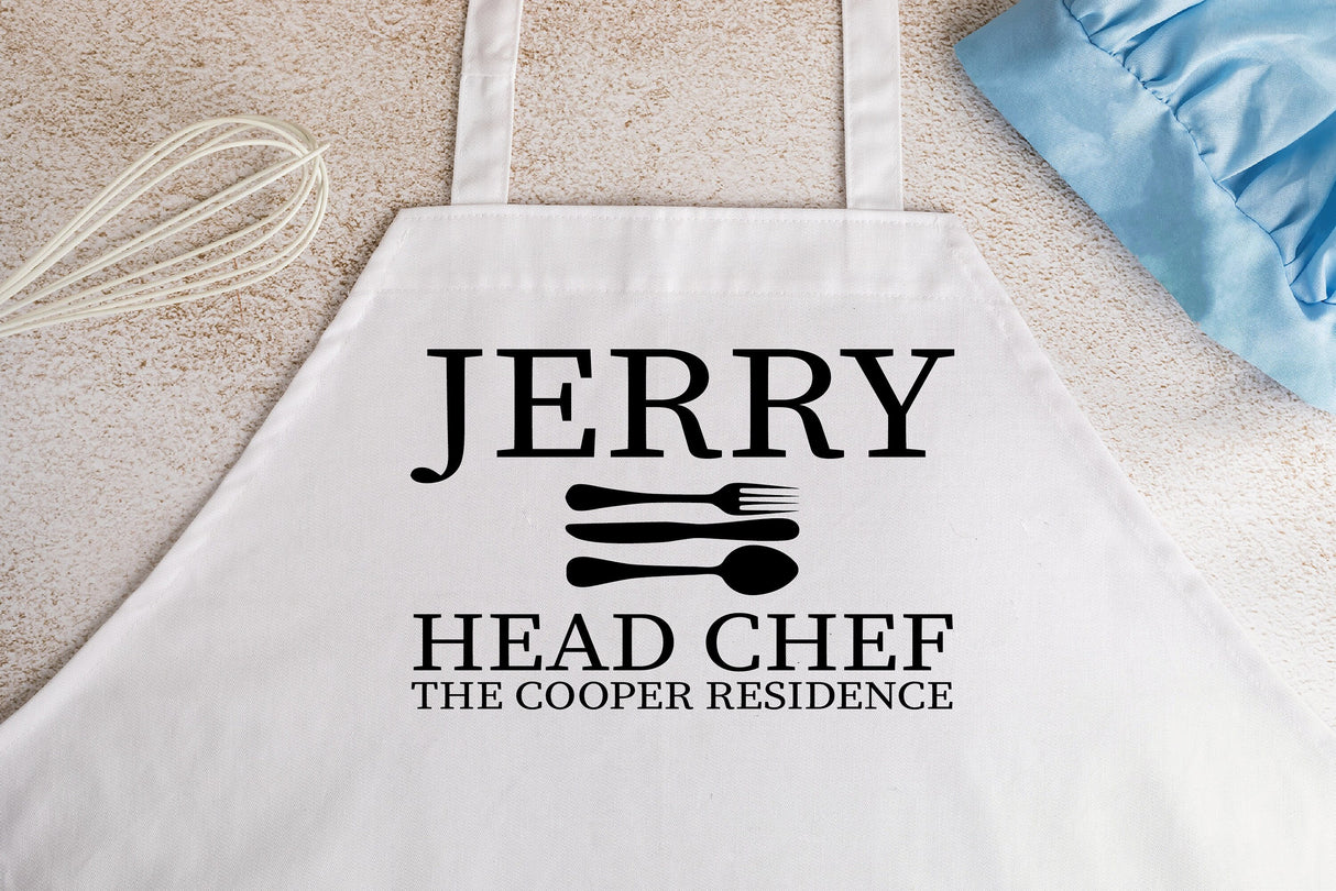 Head Chef Apron, Cooking Apron, Baking Apron, Fathers Day Apron, Fathers Day Gift, Chef Apron, Personalized Apron, Custom Apron - Arria Home