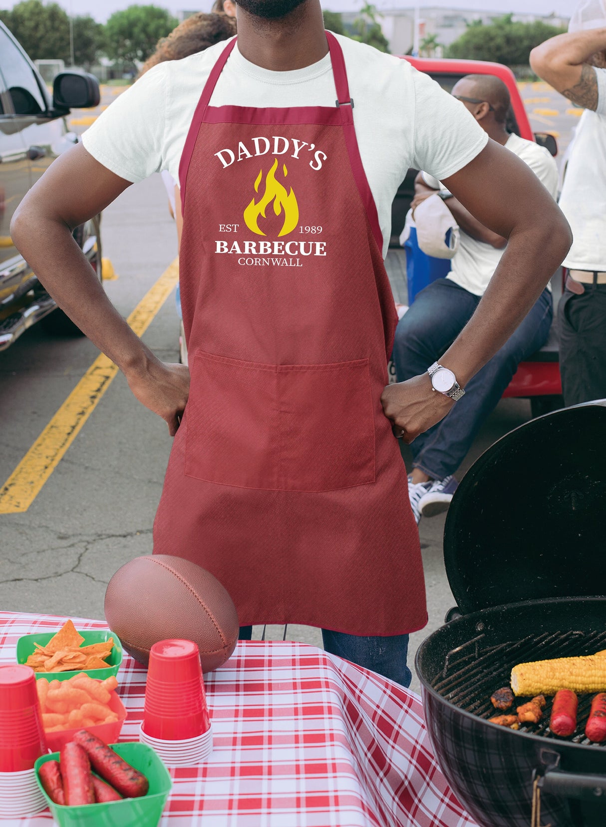 Fathers Day Apron, Grill Dad Apron, BBQ Dad Apron, Barbecue Apron, Dad Apron Gift, Gift For Dad, Fathers Day Gift, Cooking Apron - Arria Home