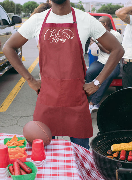 Custom Apron, Chef Apron, Personalize Apron, Head Chef Apron, Cooking Apron, Baking Apron, BBQ Apron, Fathers Day Apron, Fathers Day Gift - Arria Home