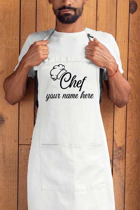 Chef Apron, Head Chef Apron, Customizable Apron, Personalize Apron, Cooking Apron, Kitchen Apron, Baking Apron, BBQ Apron, Fathers Day Gift - Arria Home