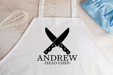 Head Chef Apron, Chef Apron, Personalized Apron, Custom Apron, Cooking Apron, Baking Apron, Fathers Day Apron, Fathers Day Gift, - Arria Home