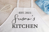 Personalized Apron, Cooking Apron Women, Personalized Cooking Apron, Kitchen Apron, Custom Apron, Personalised Apron, Wedding Gift - Arria Home