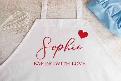 Custom Apron, Personalized Apron, Custom Name Apron, Kitchen Apron, Cooking Apron, Baking Apron, Mom Apron, Customizable Apron - Arria Home