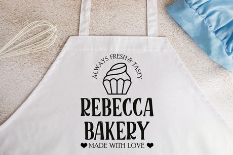 Baking Apron, Personalized Apron, Custom Apron, Bakery Gift, Baker Apron, Cooking Apron, Apron For Women, Personalize Apron - Arria Home