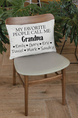 Personalize Grandma Pillow, Grandparent Pillow Cover, Custom Grandpa Pillow, Grandpa Gift, Dad Personalize Pillow, Grandad Gift, Custom Gift - Arria Home