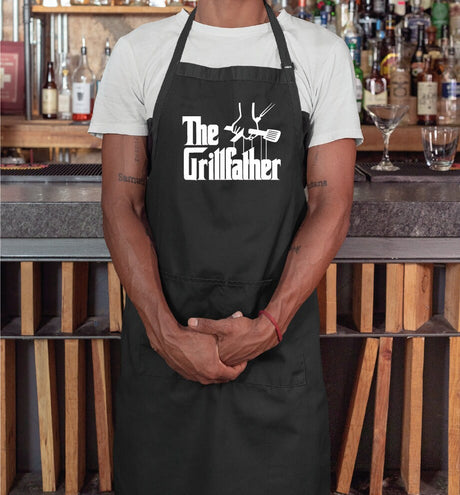 Grillfather Apron For Men, Custom Apron, Personalized Apron, Gift for Dad, Customized Apron, Chef Gift, Personalized Gift, Father's Day - Arria Home