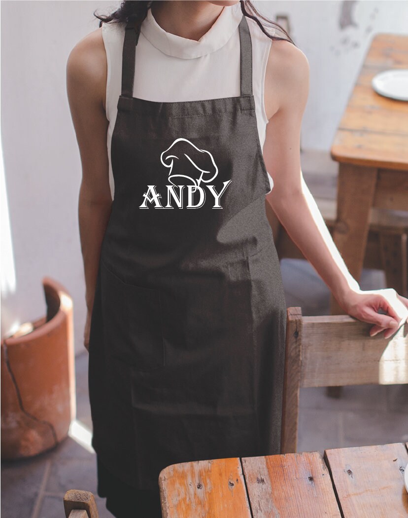 Chef Apron, Personalize Apron, Apron, Mother's Day Apron, Custom Apron, Customized Apron, Father's Day Gift, Personalized Gift, Chef Gift - Arria Home