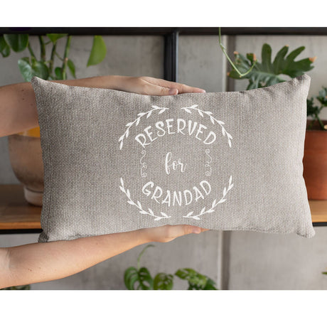 Gifts For Grandpa, Grandpa Gift, Fathers Day Pillow, Papa Fathers Day, Reserved For Grandad, Papa Pillows, Funny Grandad Pillow - Arria Home