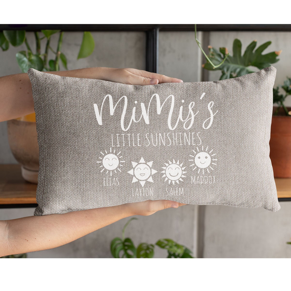 Grandma Pillow, Grand Kid Pillow, Grandchildren Pillow, Nana Gifts, Personalized Grandma Pillow, Mimi Pillow Case, Great Grandma Gift - Arria Home