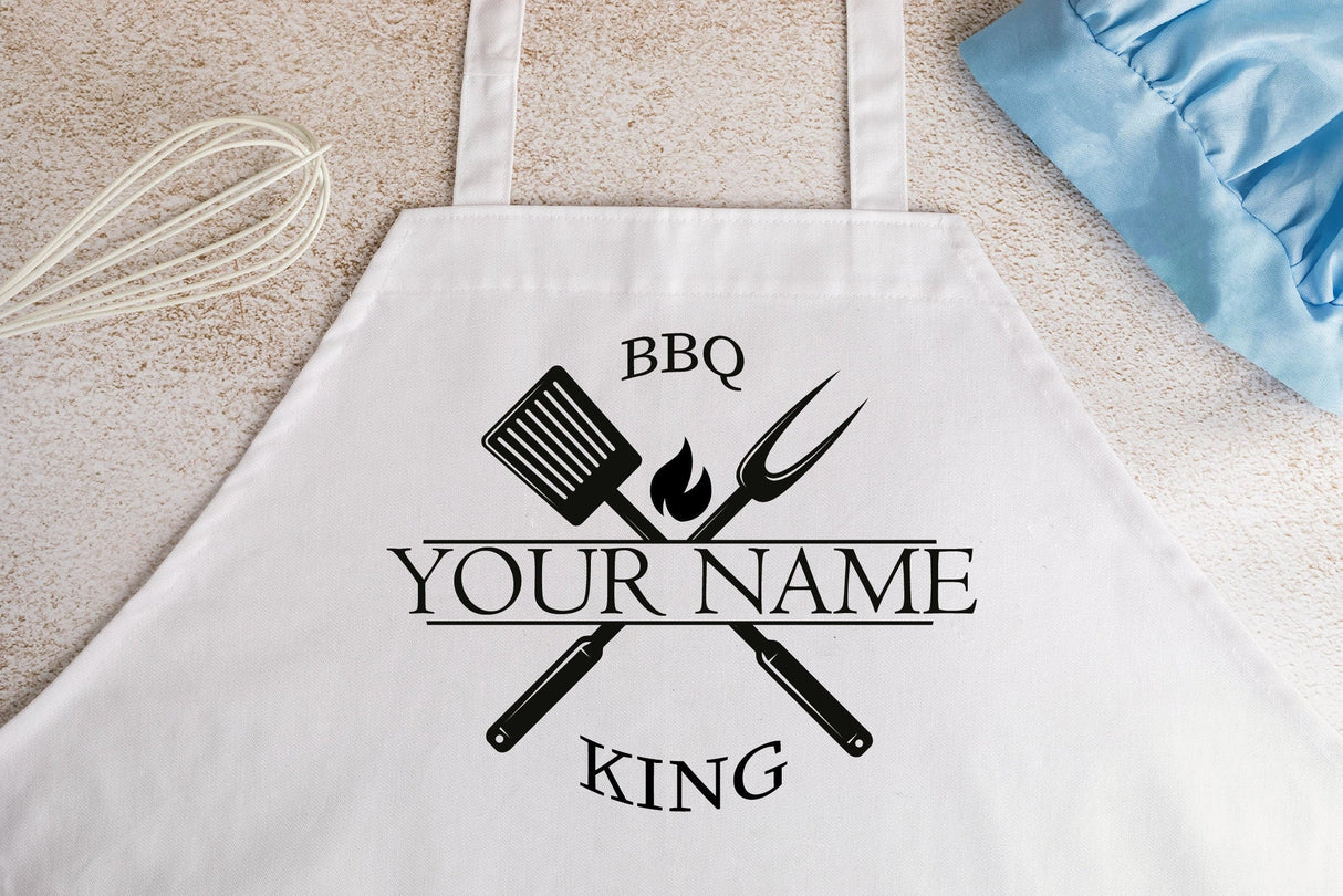 Personalized Apron, Apron For Men, Custom Apron, BBQ Apron, Fathers Day Gift, Fathers Day Apron, Personalized Apron For Men - Arria Home