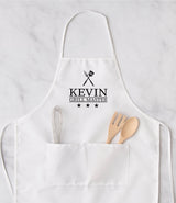 Personalized Apron, Apron For Men, Grill Father Apron, Grill BBQ Cooking Apron, BBQ Dad Apron, Barbecue Apron, Fathers Day Apron, Dad Gift - Arria Home