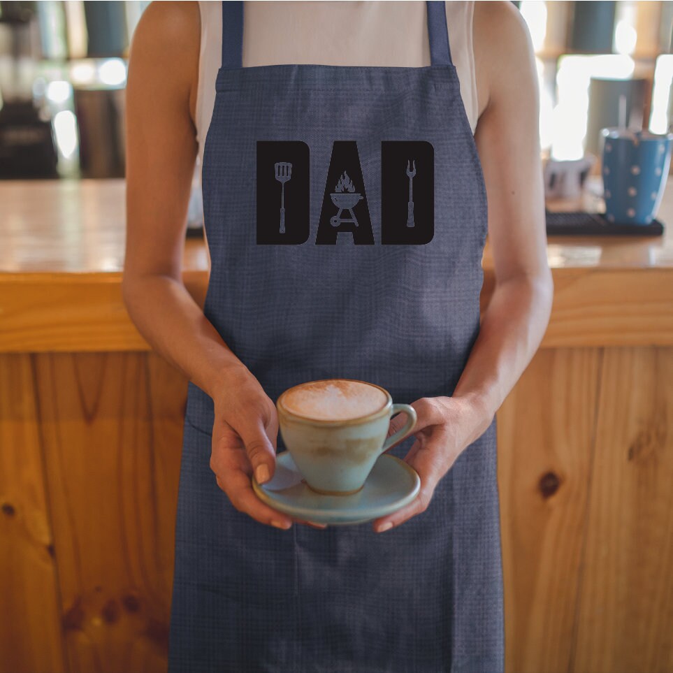 Apron For Men, Dad Apron, Custom Apron, Personalized Apron, Gift for Dad, Customized Apron, Chef Gift, Personalized Gift, Father's Day Gift - Arria Home